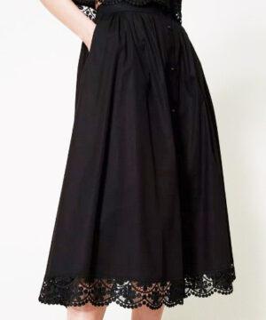 TWINSET JUPE POPELINE