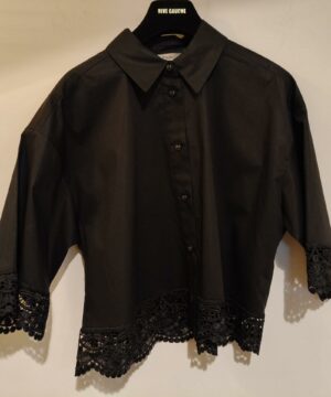 CHEMISE CROPPED DENTELLE