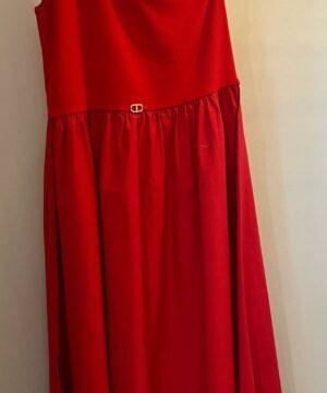 ROBE BUSTIER ASYMÉTRIQUE