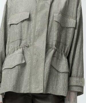 PINKO Parka technique avec mini clous effet strass