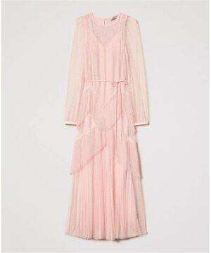 TWINSET Robe longue en tulle