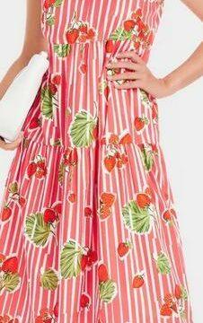 ROBE IMPRIMÉ FRAISE
