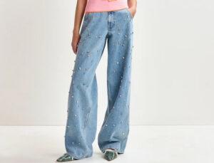PANTALON JEAN TAILLE HAUTE HIGG