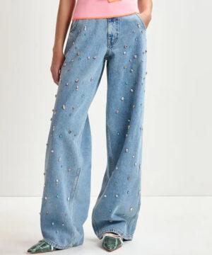 PANTALON JEAN TAILLE HAUTE HIGG