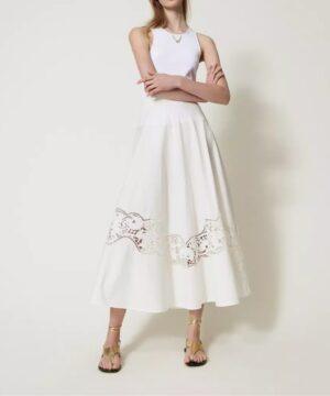 TWINSET Jupe en broderie anglaise