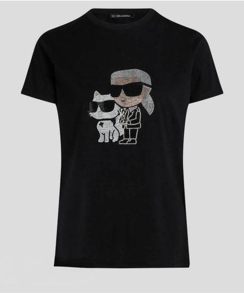 KARL LAGERFELD T-SHIRT À STRASS