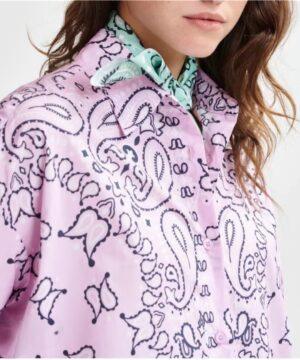 ESSENTIEL ANTWERP chemise bandana HISTENDE ROSE