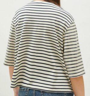 T-SHIRT BOXY CRÈME - GARDONE – Image 2