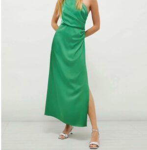 ROBE ASYMÉTRIQUE EN SATIN - DUSE