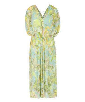 MARCCAIN Robe midi en maille imprimée à fleurs