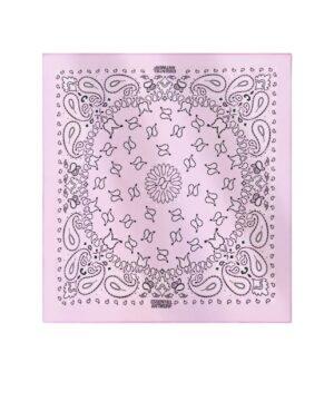 ESSENTIEL ANTWERP Foulard à imprimé bandana lilas et noir