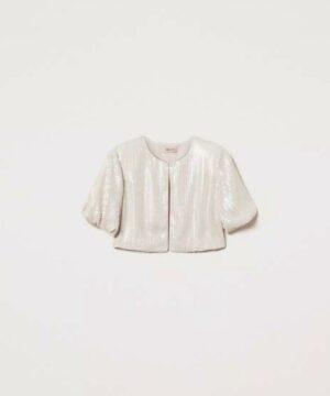 TWINSET Boléro avec broderie à paillettes