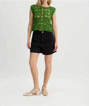 LIU.JO Top en coton crocheté