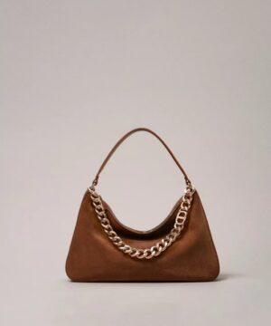 TWINSET Sac « Liliane » moyen en cuir velours