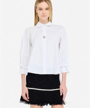 LIU.JO Chemise en coton avec lacets