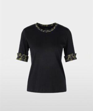 MARCCAINT-shirt en jersey avec détails imprimés