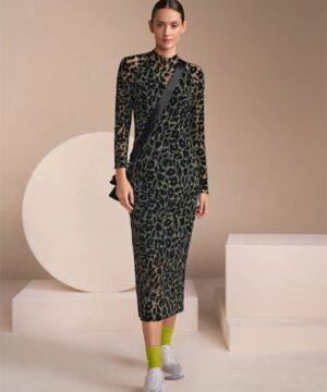 MARCCAIN Robe longue moulante en maille