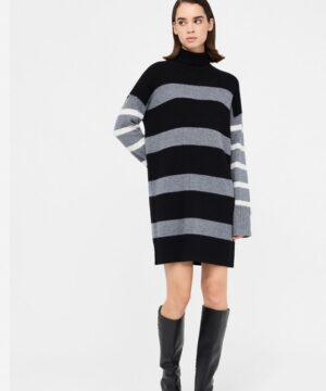 LIUJO Robe en maille 100 % laine