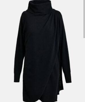 ESSENTIEL ANTWERP Robe asymétrique drapée noire