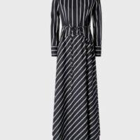 PINKO Robe longue en popeline à rayures RIVE GAUCHE BELFORT