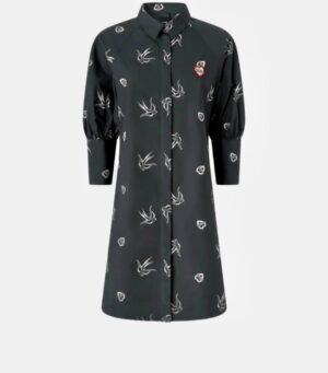 PINKO Robe chemise courte à imprimé tatouage BOUTIQUE RIVE GAUCHE