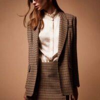 TWINSET Blazer en laine mélangée à carreaux BOUTIQUE RIVE GAUCHE BELFORT