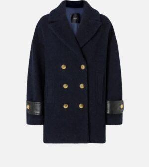 PINKO Caban court croisé en laine bouclette BOUTIQUE RIVE GAUCHE BELFORT