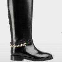 MARCCAIN Bottes d'équitation en cuir avec détail décoratif RIVE GAUCHE BELFORT