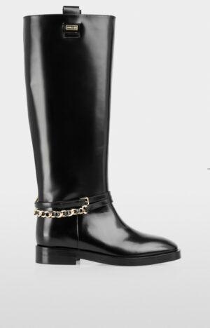 MARCCAIN Bottes d'équitation en cuir avec détail décoratif RIVE GAUCHE BELFORT