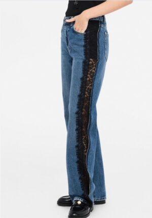 LIU.JO Jean droit avec dentelle RIVE GAUCHE BELFORT