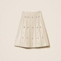 TWINSET Jupe mi-longue avec broderies réalisées à la main RIVE GAUCHE BELFORT