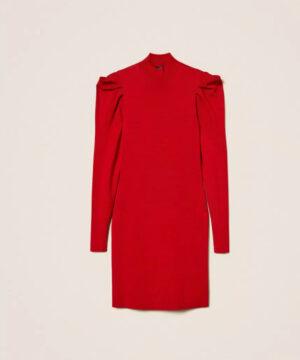 TWINSET Robe courte en maille avec drapé BOUTIQUE RIVE GAUCHE BELFORT