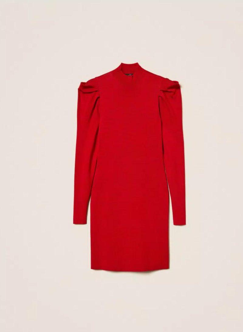 TWINSET Robe courte en maille avec drapé BOUTIQUE RIVE GAUCHE BELFORT