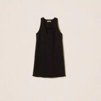 TWINSET Robe courte en crêpe avec broderie RIVE GAUCHE BELFORT