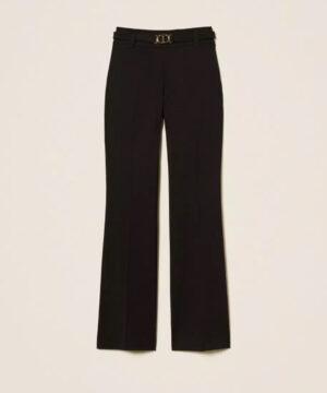 TWINSET Pantalon évasé avec boucle Oval T BOUTIQUE RIVE GAUCHE BELFORT
