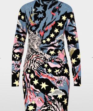 MARCCAIN Robe courte avec imprimé bande dessinée RIVE GAUCHE BELFORT