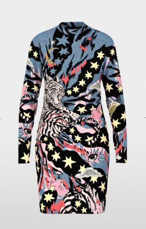 MARCCAIN Robe courte avec imprimé bande dessinée RIVE GAUCHE BELFORT