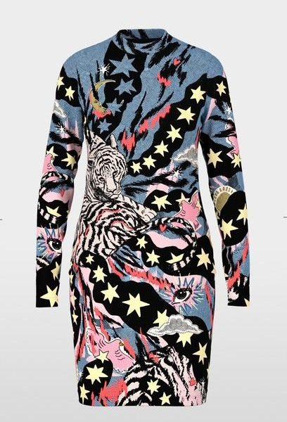 MARCCAIN Robe courte avec imprimé bande dessinée RIVE GAUCHE BELFORT