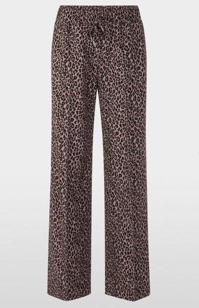 MARCCAIN Pantalon en tissu WASHINGTON imprimé léopard