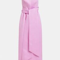 ESSENTIEL ANTWERP Robe bandeau portefeuille mi-longue rose RIVE GAUCHE