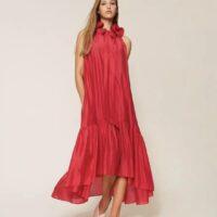 TWINSET Robe courte longue voile rose Rive gauche Belfort