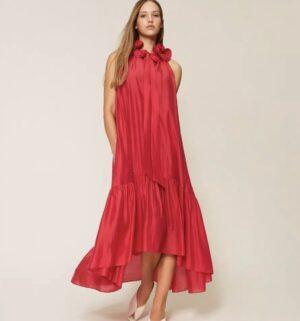 TWINSET Robe courte longue voile rose Rive gauche Belfort