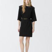 PINKO Robe courte avec épaules structurées et chaîne
