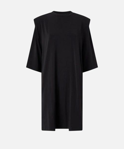 PINKO Robe courte avec épaules structurées et chaîne rive gauche belfort