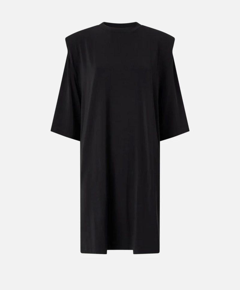PINKO Robe courte avec épaules structurées et chaîne rive gauche belfort