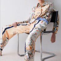 LIU.JO Pantalon en sergé imprimé BOUTIQUE RIVE GAUCHE BELFORT