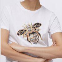 T-shirt avec imprimé et applications RIVE GAUCHE BELFORT