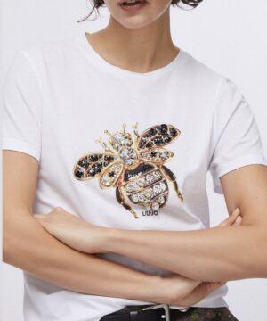 T-shirt avec imprimé et applications RIVE GAUCHE BELFORT