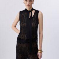 LIU.JO Top en maille avec nœud