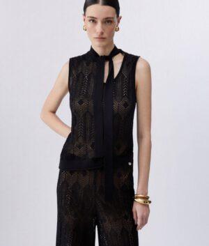 LIU.JO Top en maille avec nœud